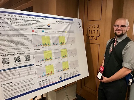 Jack and his research poster at BCCE, July 2018