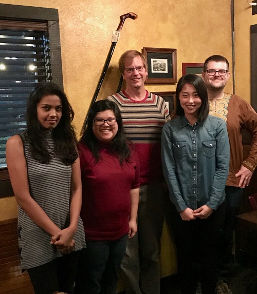 Holme research group at the annual holiday dinner, December 2017