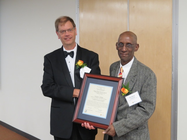 Professor Holme receiving the James Flack Norris Award